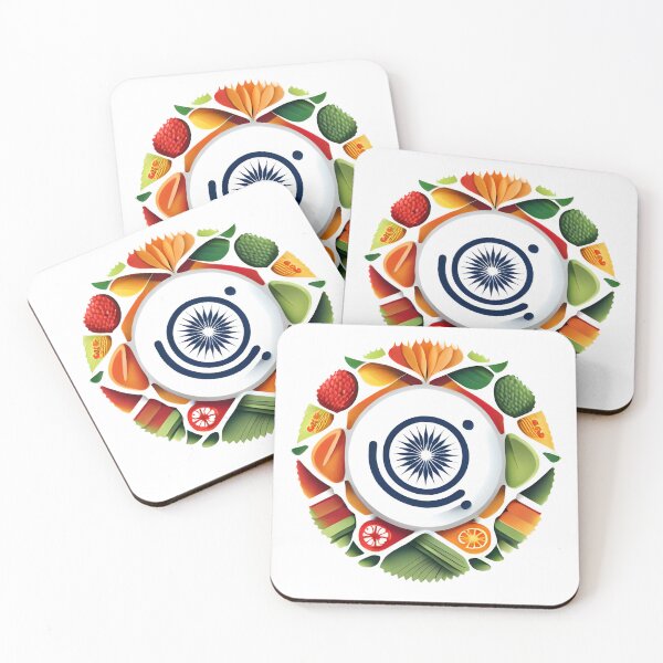 Item preview, Tiraṅgā (the tricolour) fruit and vegetable salad designed and sold by Essiny Designs.
