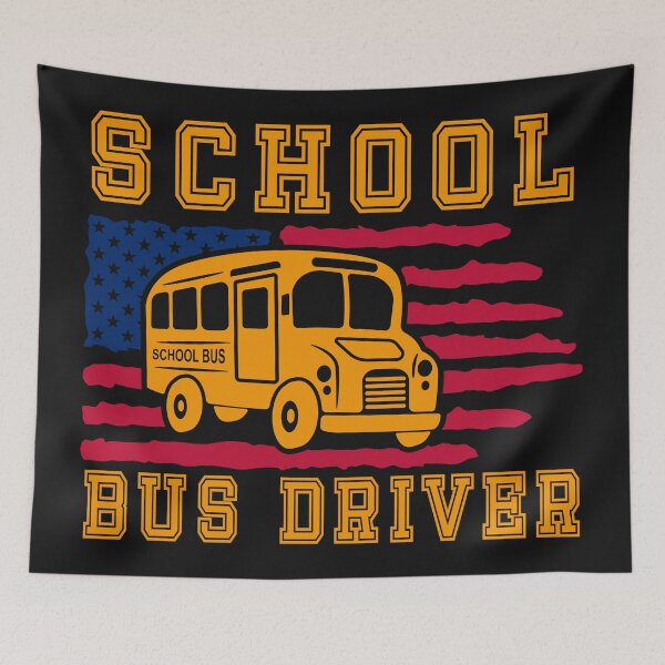 Item preview, School Bus Driver flag designed and sold by nature-space.