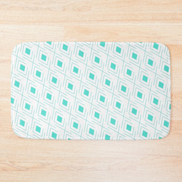 Item preview, turquoise geometric squares and cross designed and sold by itsggdesigns.