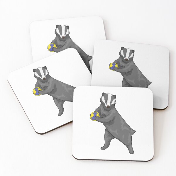 Item preview, Honey badger Handball player Handball designed and sold by Snabdesign84.