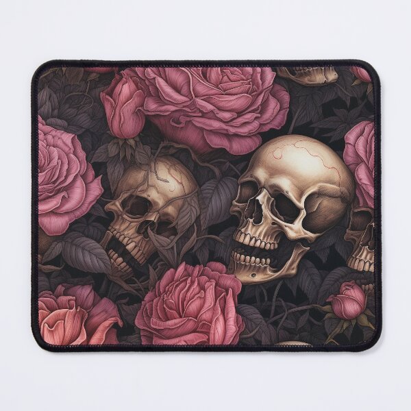Item preview, Skulls and roses designed and sold by SvarunPogani.
