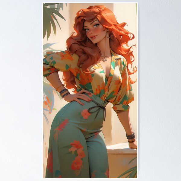 Item preview, Beautiful Redhead Woman designed and sold by AxeWave.