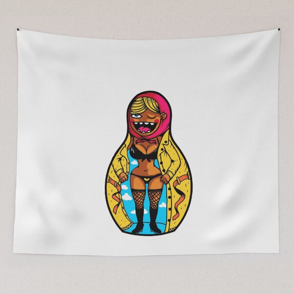 Item preview, Russian Matryoshka T-Shirt Funny Sexy Matryoshka designed and sold by Alexxxxxdesign.