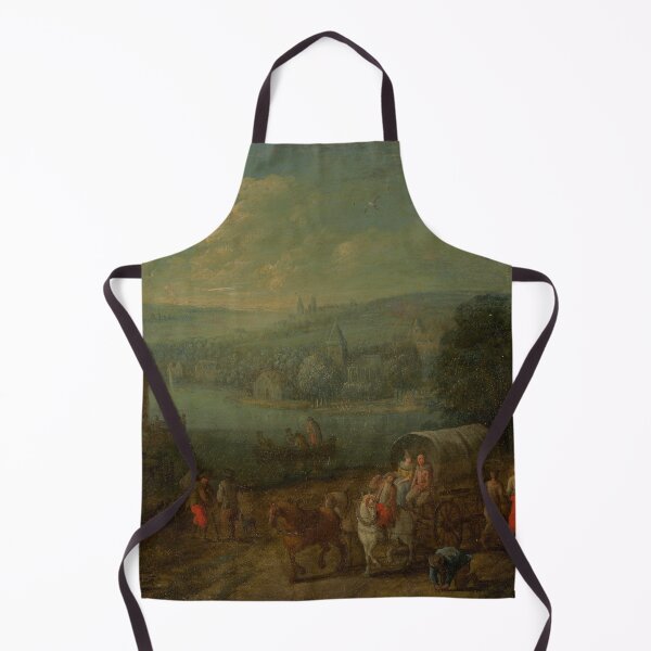 Item preview, River Landscape with Villages and Travelers by Follower of Peeter Gysels designed and sold by themasters.