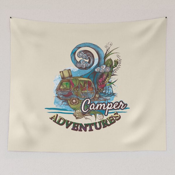 Item preview, Camper adventure in color designed and sold by JamajkaArtist.