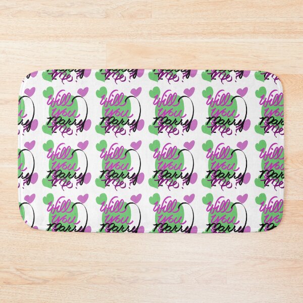 Item preview, Will You Marry Me? In Pink and Green designed and sold by Victoria Rose.