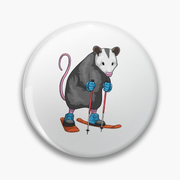 Item preview, Opossum Skier Ski Winter sports designed and sold by Snabdesign84.