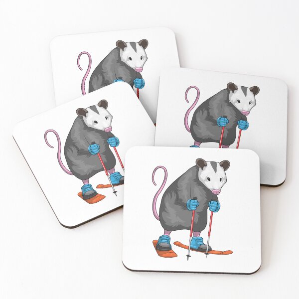 Item preview, Opossum Skier Ski Winter sports designed and sold by Snabdesign84.