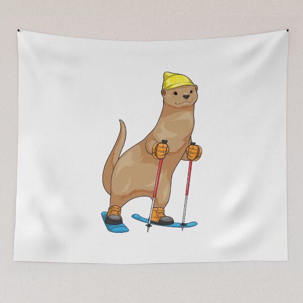 Item preview, Otter Skier Ski Winter sports designed and sold by Snabdesign84.