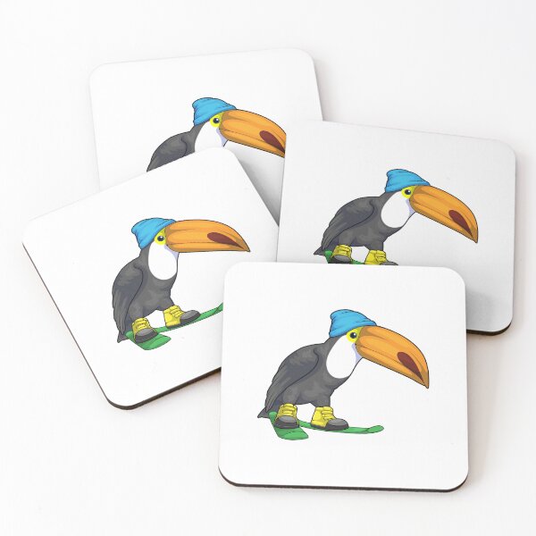 Item preview, Toucan Skier Ski Winter sports designed and sold by Snabdesign84.