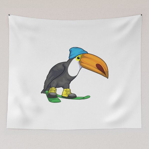 Item preview, Toucan Skier Ski Winter sports designed and sold by Snabdesign84.