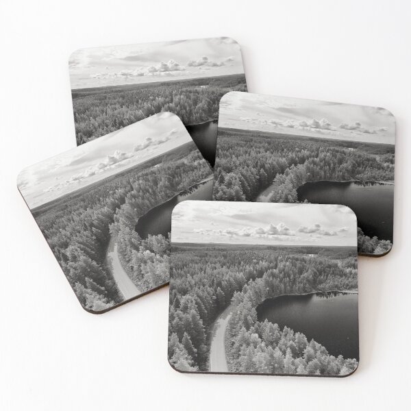 Item preview, The Road in Seitseminen. Kirkaslammi bw designed and sold by Jouko Lehto Photography.