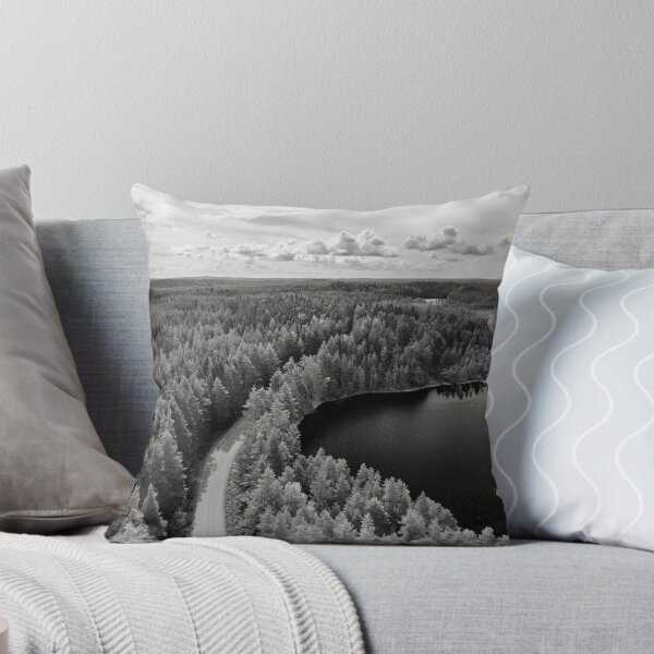 Item preview, The Road in Seitseminen. Kirkaslammi bw designed and sold by Jouko Lehto Photography.