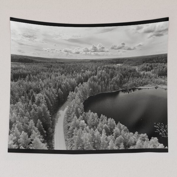 Item preview, The Road in Seitseminen. Kirkaslammi bw designed and sold by Jouko Lehto Photography.