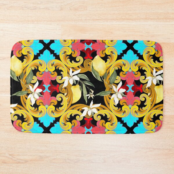 Item preview, Sicilian tiles,mediterranean,blue tiles ,lemons  designed and sold by MariaMarinova.