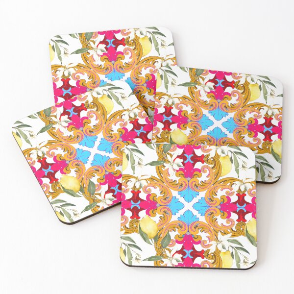 Item preview, Sicilian tiles,mediterranean,blue tiles ,lemons  designed and sold by MariaMarinova.