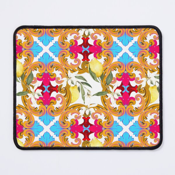 Item preview, Sicilian tiles,mediterranean,blue tiles ,lemons  designed and sold by MariaMarinova.