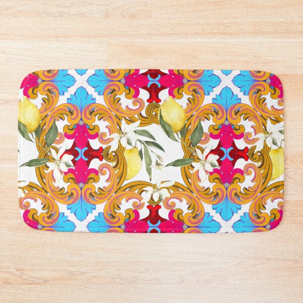 Item preview, Sicilian tiles,mediterranean,blue tiles ,lemons  designed and sold by MariaMarinova.