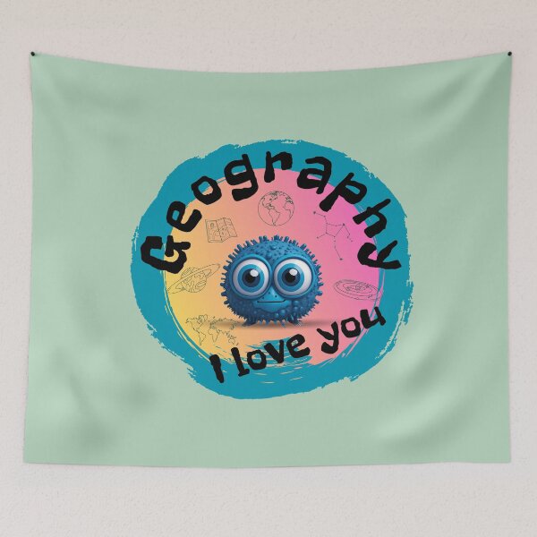 Item preview, I love you geography, geography lovers designed and sold by ArtiDann.
