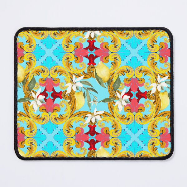 Item preview, Sicilian tiles,mediterranean,blue tiles ,lemons  designed and sold by MariaMarinova.