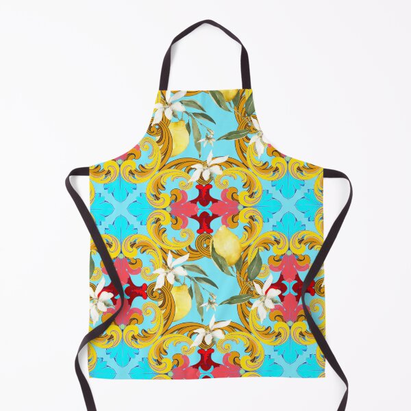 Item preview, Sicilian tiles,mediterranean,blue tiles ,lemons designed and sold by MariaMarinova.