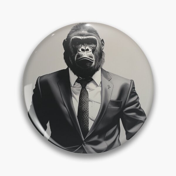 Item preview, Gorilla in Business Suit Art designed and sold by redstar19.