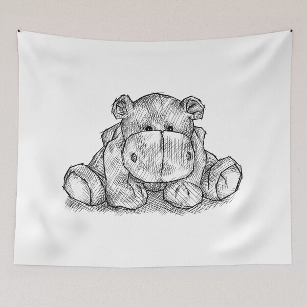 Item preview, Cuddly Hippo - Cuddly Toy designed and sold by SimonPdv.