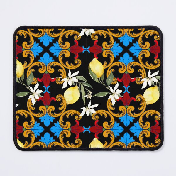 Item preview, Sicilian tiles,mediterranean,blue tiles ,lemons designed and sold by MariaMarinova.