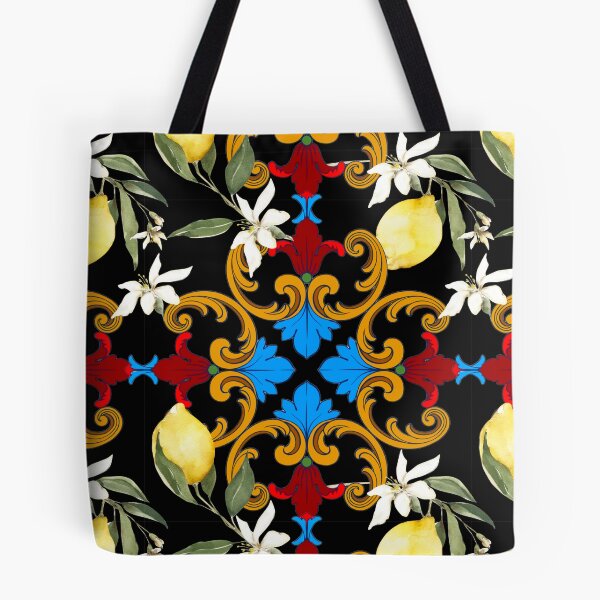 Item preview, Sicilian tiles,mediterranean,blue tiles ,lemons  designed and sold by MariaMarinova.