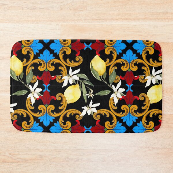 Item preview, Sicilian tiles,mediterranean,blue tiles ,lemons  designed and sold by MariaMarinova.