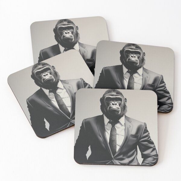 Item preview, Gorilla in Business Suit Art designed and sold by redstar19.