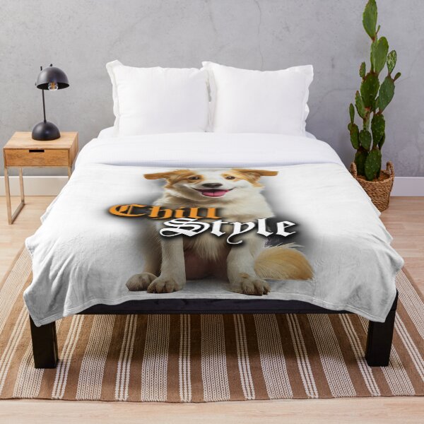 Item preview, Canine Chill Style: A Happy Dog Radiating Joy! designed and sold by TailTrendz.