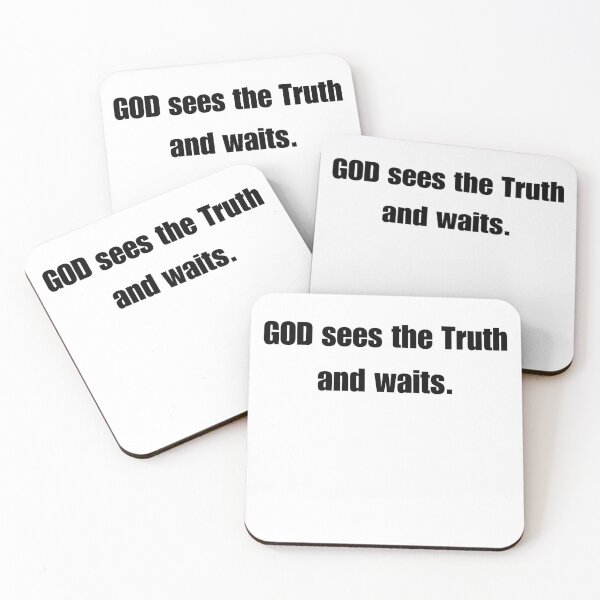 Item preview, GOD sees the Truth and waits. designed and sold by Azmi A.