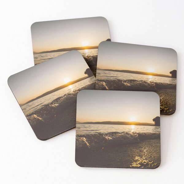 Item preview, Beautiful sunset over the Agia Eleni Beach, on the Mediterranean, Greece - Skiathos   designed and sold by skiathoscrafts.