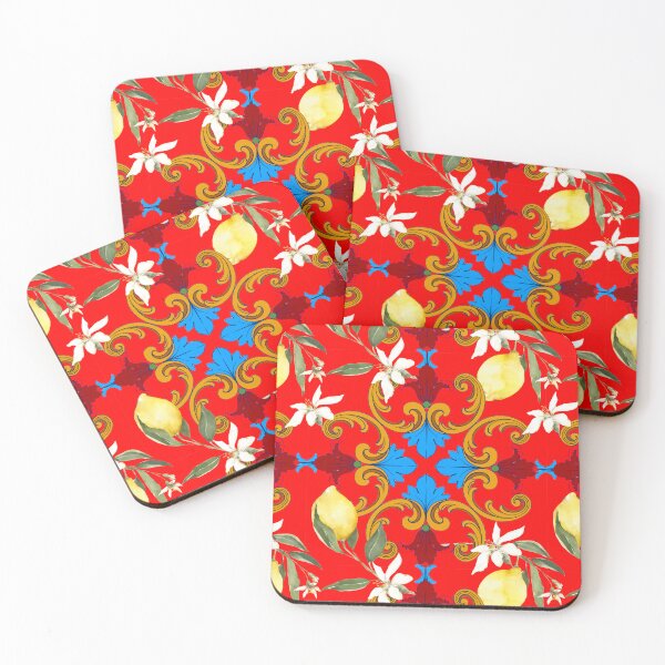 Item preview, Sicilian tiles,mediterranean,blue tiles ,lemons  designed and sold by MariaMarinova.