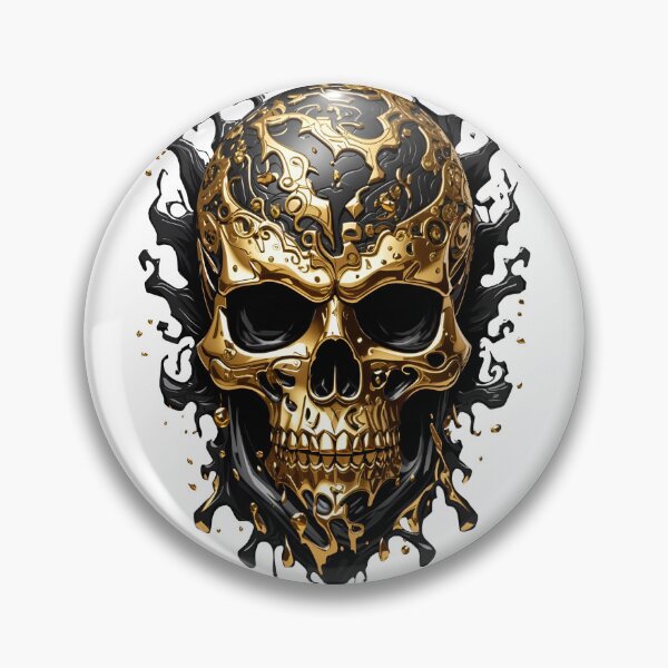 Item preview, Gold skull designed and sold by Aveyana.