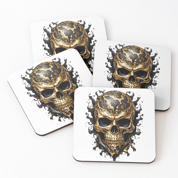 Item preview, Gold skull designed and sold by Aveyana.