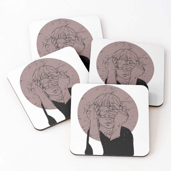 Item preview, Freehand Doodle Girl with Blindfold designed and sold by mikasaprada.