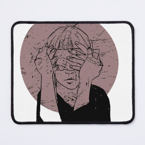 Item preview, Freehand Doodle Girl with Blindfold designed and sold by mikasaprada.