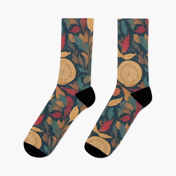 Item preview, Warm color intricate vintage motifs designed and sold by CoolPixels.