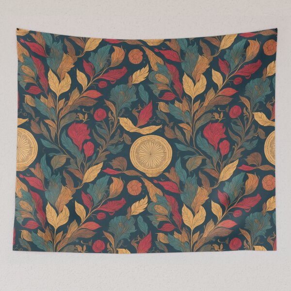 Item preview, Warm color intricate vintage motifs designed and sold by CoolPixels.