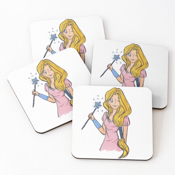 Item preview, A magical blonde girl with a magic wand designed and sold by Anmioma.