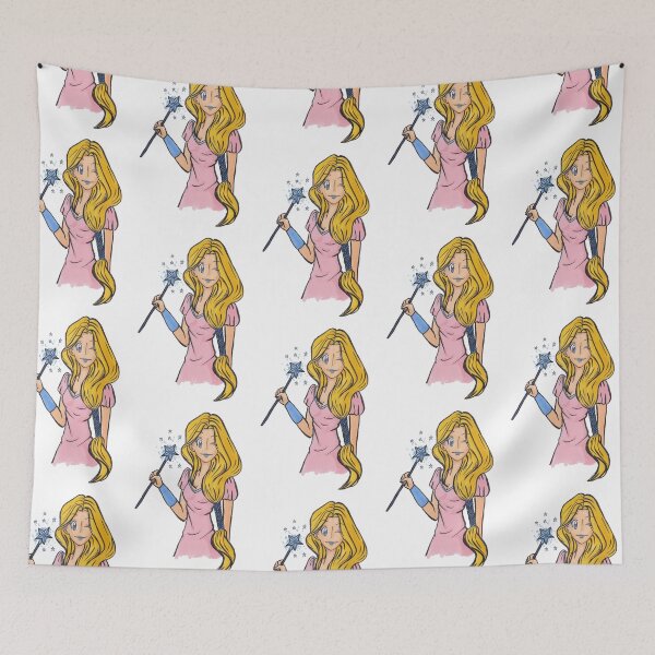 Item preview, A magical blonde girl with a magic wand designed and sold by Anmioma.