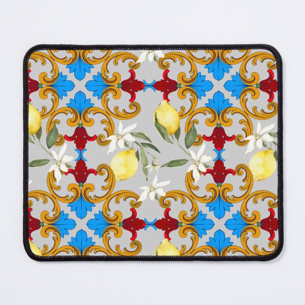 Item preview, Sicilian tiles,mediterranean,blue tiles ,lemons  designed and sold by MariaMarinova.
