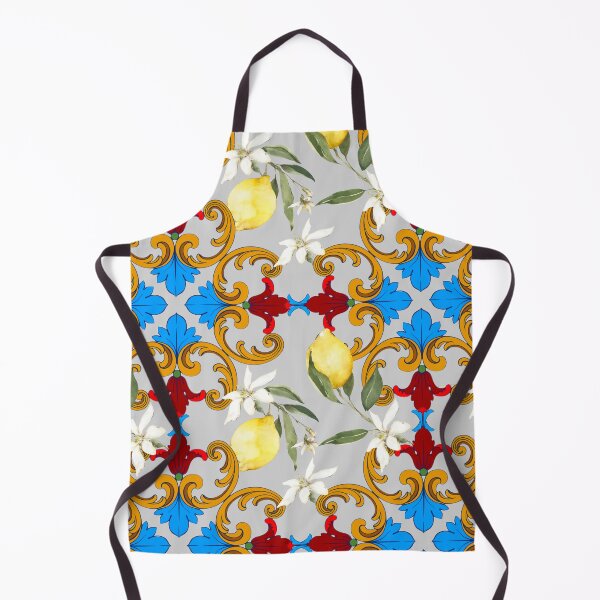 Item preview, Sicilian tiles,mediterranean,blue tiles ,lemons designed and sold by MariaMarinova.