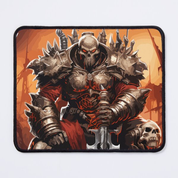 Item preview, Chaos Warrior Khorne in Post-Apocalyptic City - Ultra-Detailed Sci-Fi Fantasy Art, Transparent Background designed and sold by AIPICCRAFT.