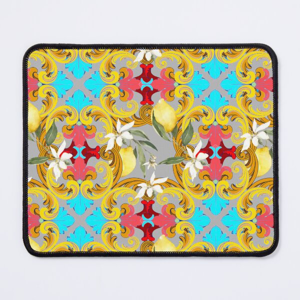 Item preview, Sicilian tiles,mediterranean,blue tiles ,lemons designed and sold by MariaMarinova.