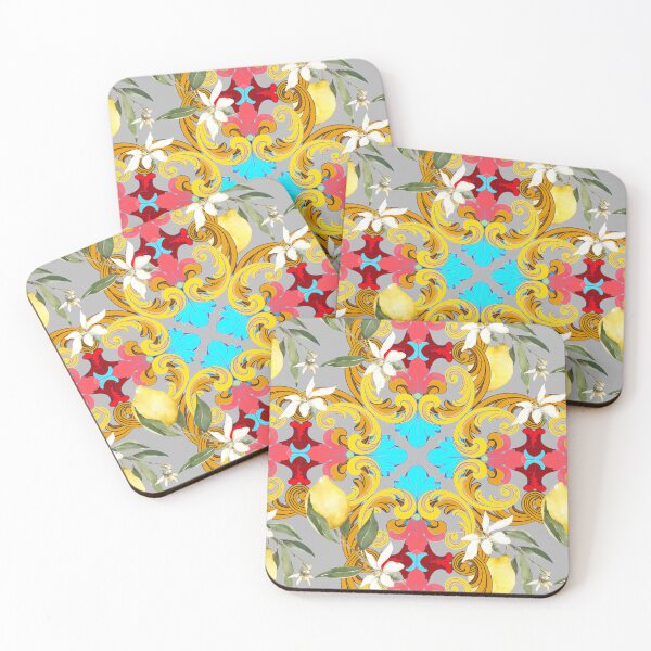 Item preview, Sicilian tiles,mediterranean,blue tiles ,lemons  designed and sold by MariaMarinova.