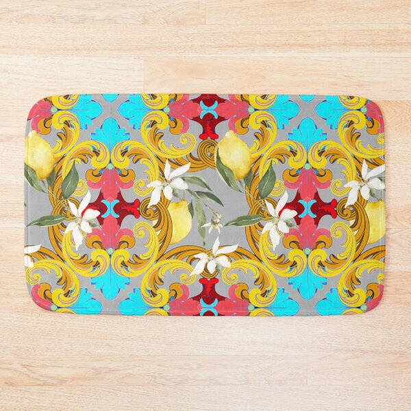 Item preview, Sicilian tiles,mediterranean,blue tiles ,lemons  designed and sold by MariaMarinova.
