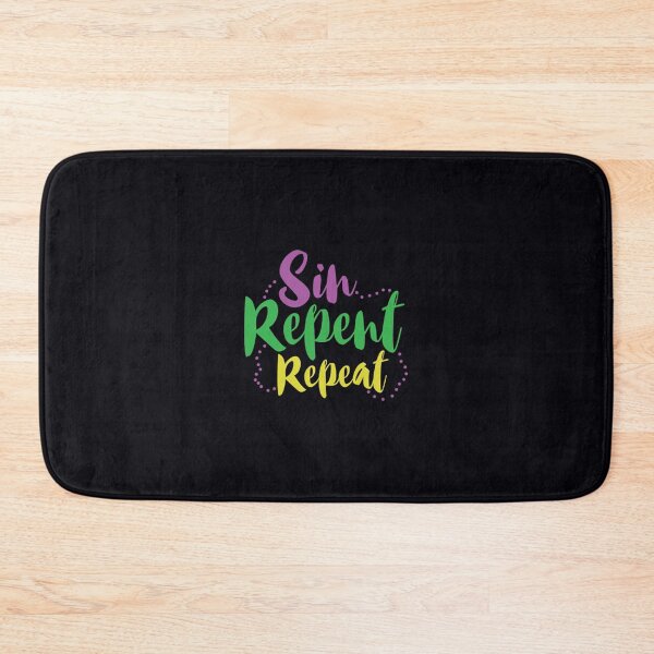Item preview, Sin Repent Repeat Mardi Gras    	 designed and sold by ojrxfoohpo55.